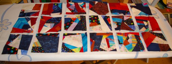 Crazy-Quilt 2. Schritt
